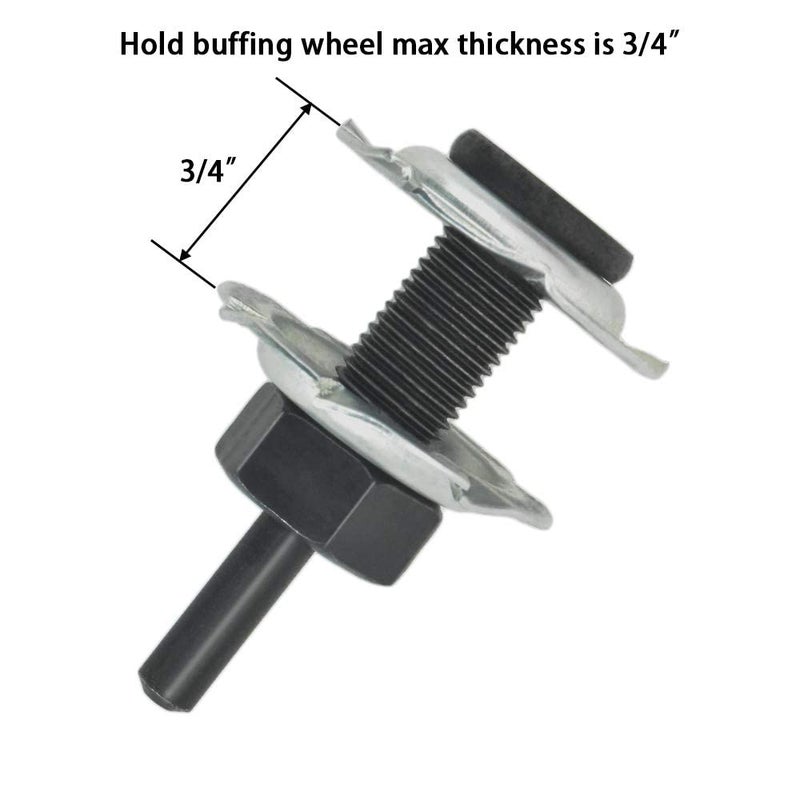 BLSGBUIDING Arbor Mandrel for Drill 1/4" Shank 1/2" Threads Arbor Adapter for Buffing Polishing Wheel 2pcs - Image 5